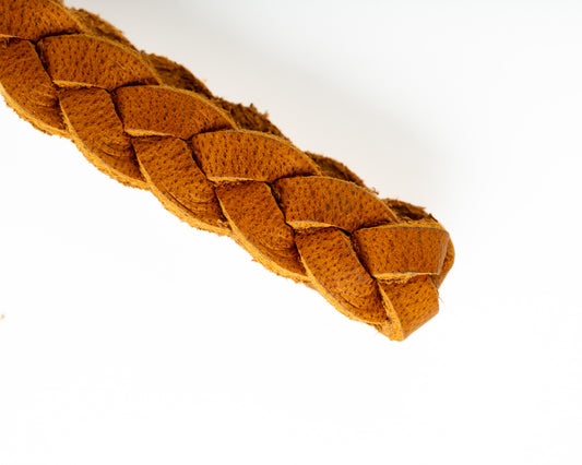 Handmade Keychain - Dust Brown Loop Style Full Grain Leather