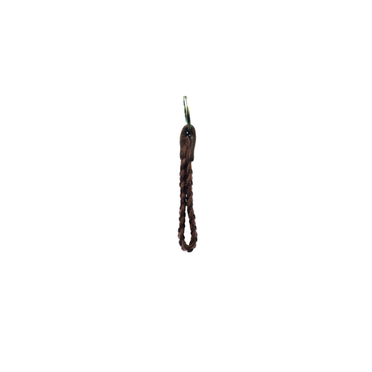 Handmade Keychain - Cherry Loop Style Full Grain Leather