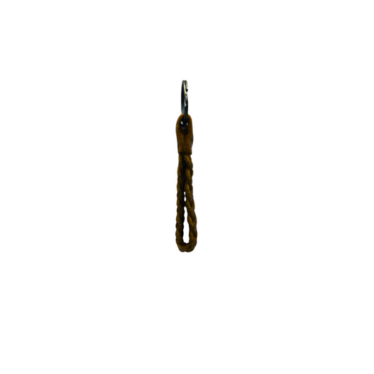 Handmade Keychain - Tan Brown Loop Style Full Grain Leather
