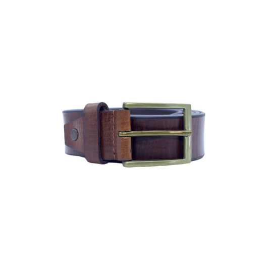 Classic Loop Crunch Brown Men's Belt Full Grain Leather