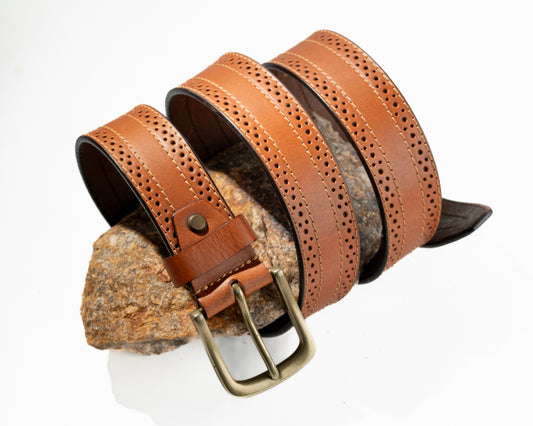 Outer Brogues 35mm Men's Belt Full Grain Leather