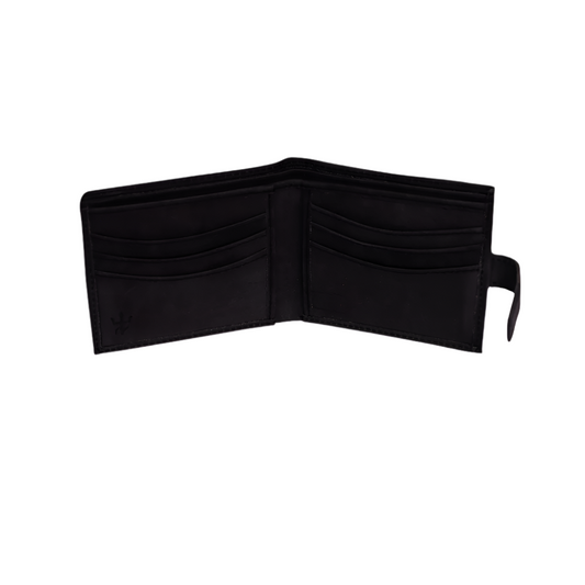 Loop Lock Dust Black Wallet Full Grain Leather