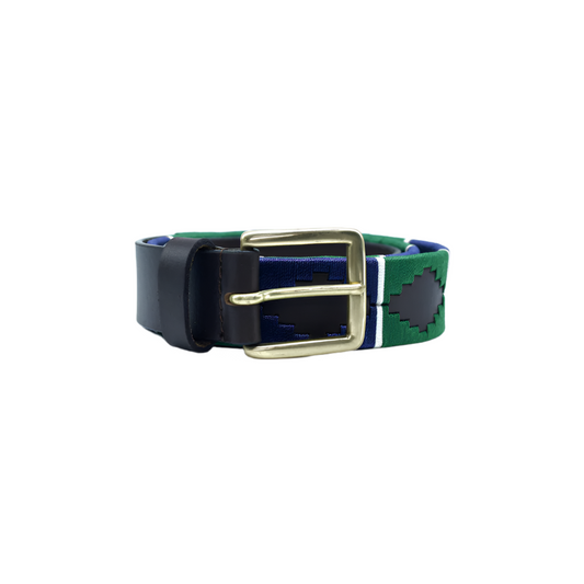 Unisex Polo Belt Emerald Full Grain Leather