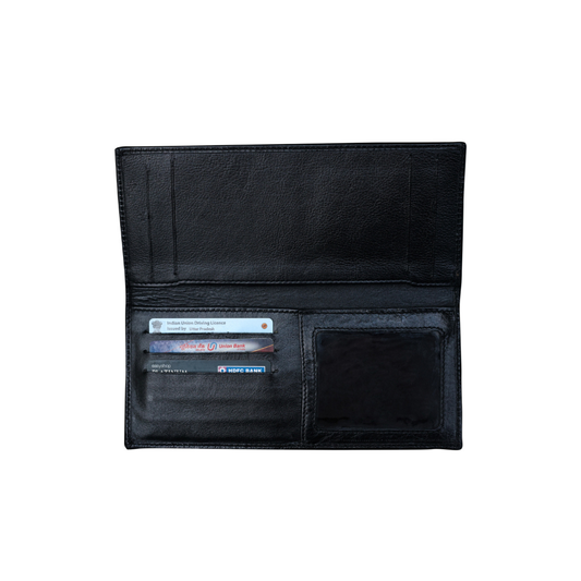 Passport Holder Black Full Grain Leather