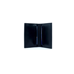 Minimal Bi Fold Card Holder Black Full Grain Leather - Pack of 2