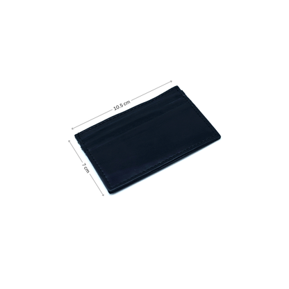 Minimal Card Holder Black Full Grain Leather - Pack of 2