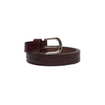 Women's Belt Slim Croc Full Grain Leather