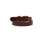 Women's Belt Oil Pull Up Slim Full Grain Leather