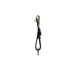 Sturdy Keychain - Black Reinforced Flat Style Full Grain Leather - Pack of 2