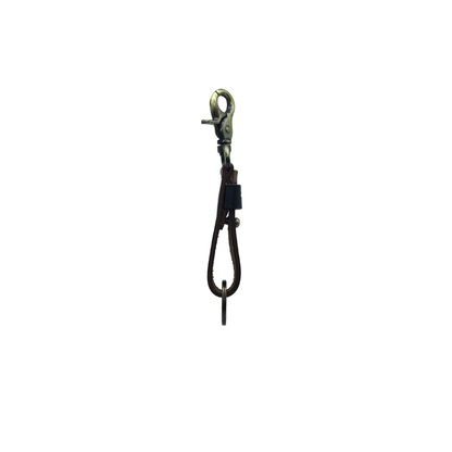 Sturdy Keychain - Black Reinforced Full Grain Leather