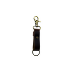 Sturdy Keychain - Cherry Reinforced Flat Style Full Grain Leather - Pack of 2