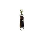 Sturdy Keychain - Cherry Reinforced Flat Style Full Grain Leather - Pack of 2