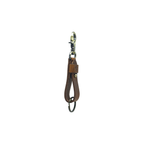 Sturdy Keychain - Tan Brown Reinforced Flat Style Full Grain Leather - Pack of 2