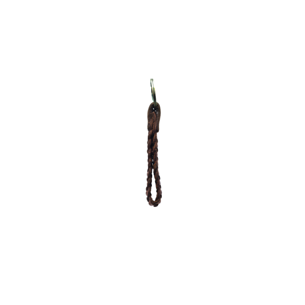 Handmade Keychain - Cherry Loop Style Full Grain Leather