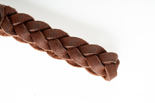Handmade Keychain - Cherry Loop Style Full Grain Leather