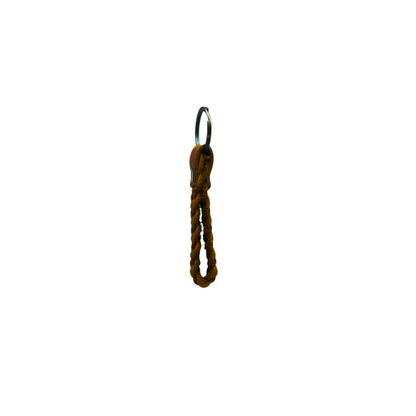 Handmade Keychain - Dust Brown Loop Style Full Grain Leather