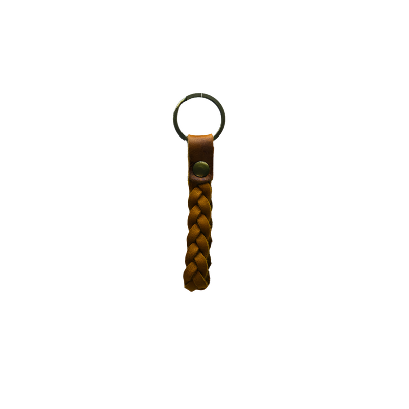 Handmade Keychain - Dust Brown Loop Style Full Grain Leather - Pack of 2
