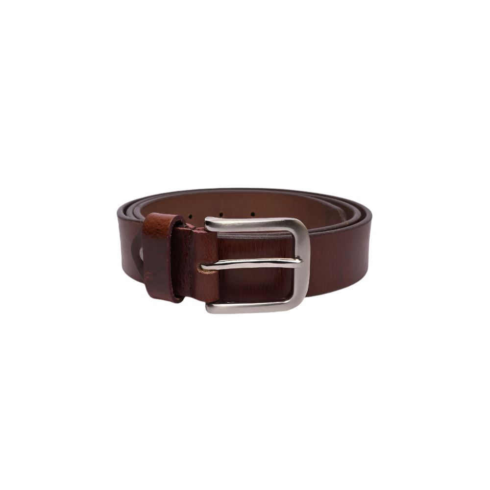Crunch Style Men's Brown Belt Full Grain Leather