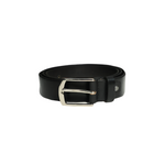 Doming Style Black Men's Belt Full Grain Leather