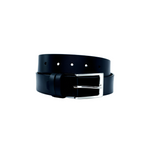 Classic Dual Loop Black Men's Belt Full Grain Leather