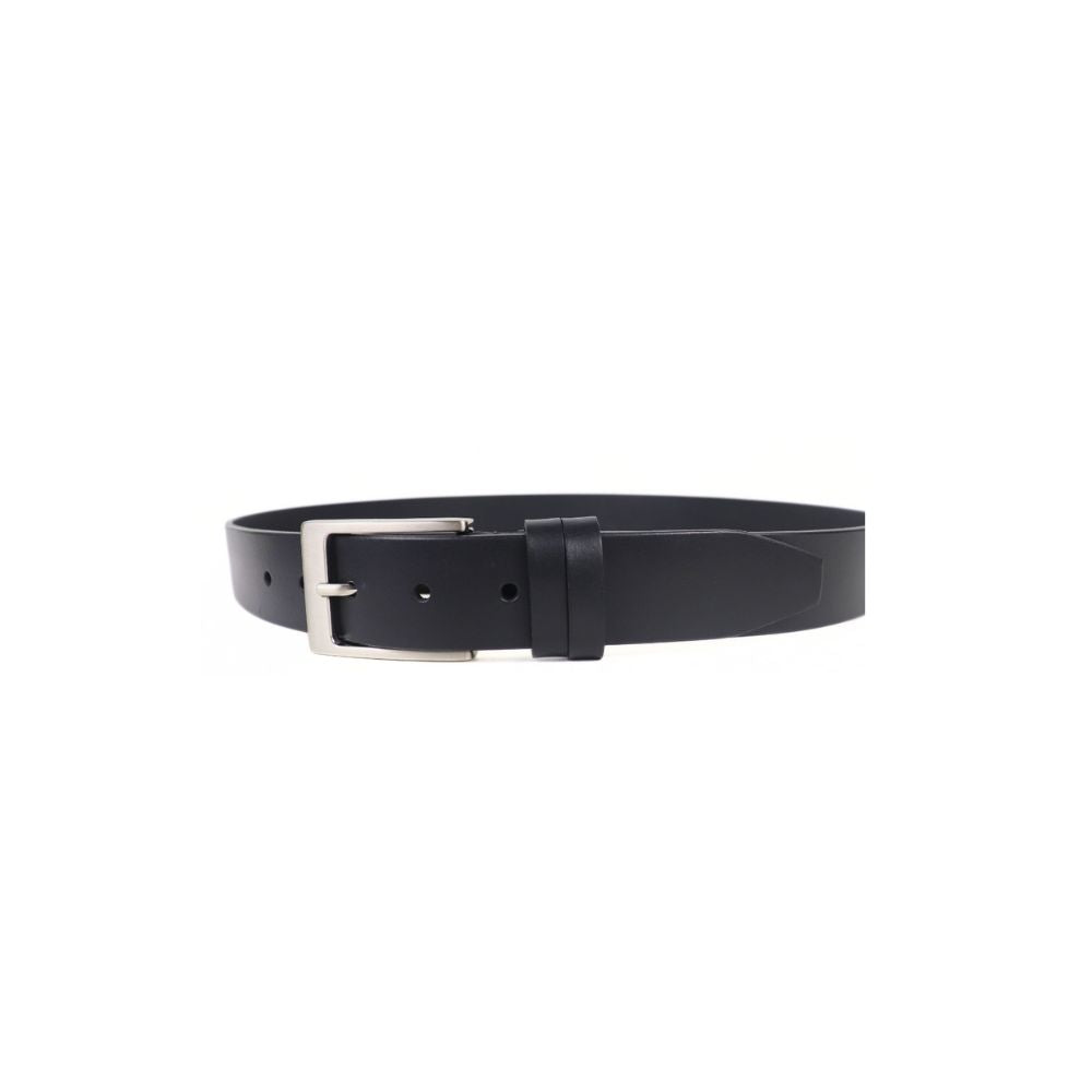 Classic Dual Loop Black 35mm Men's Belt Full Grain Leather
