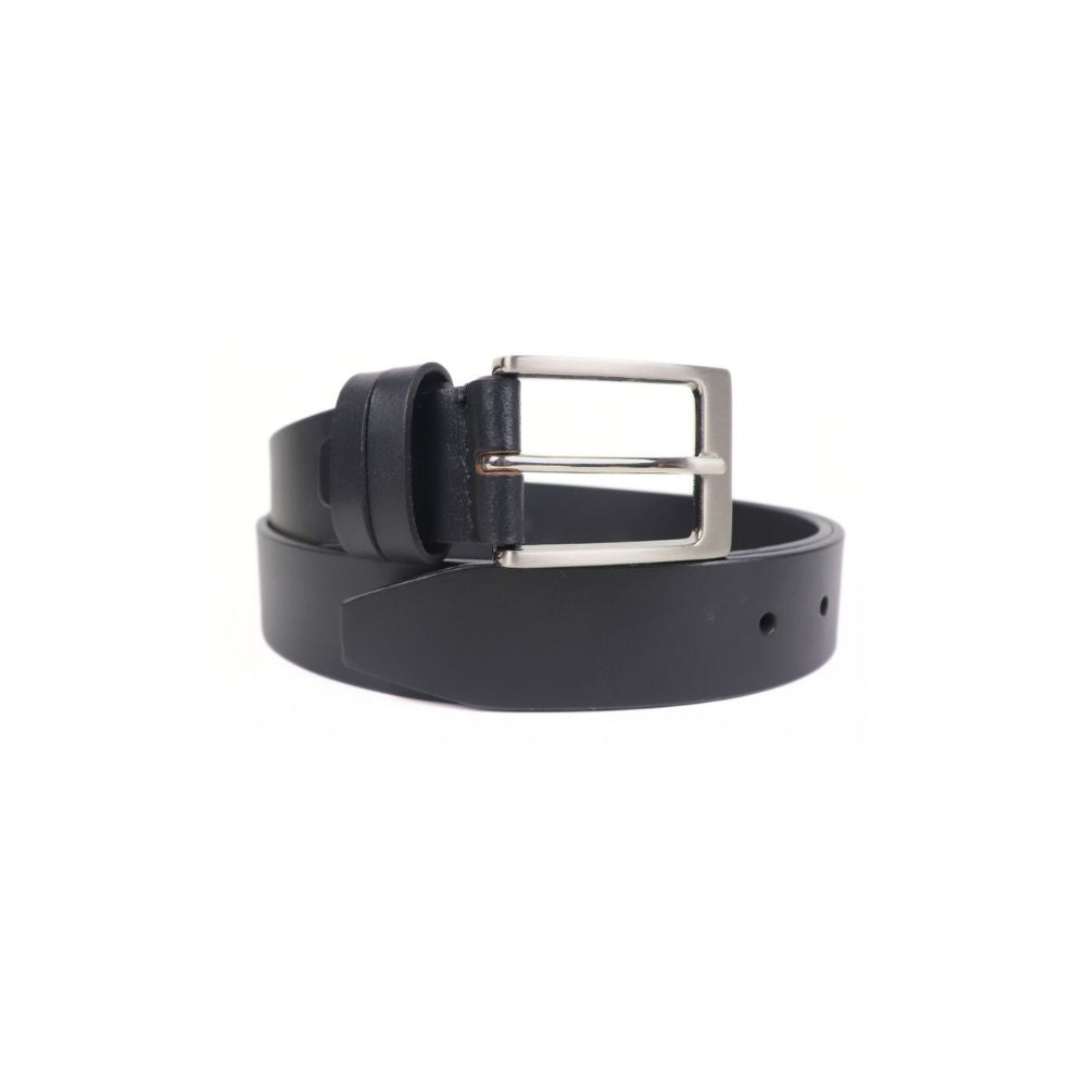 Classic Dual Loop Black 35mm Men's Belt Full Grain Leather