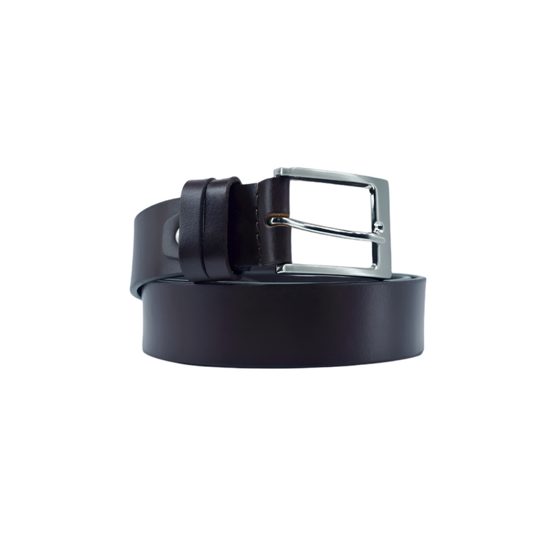 Classic Dual Loop Havana Brown Men's Belt Full Grain Leather