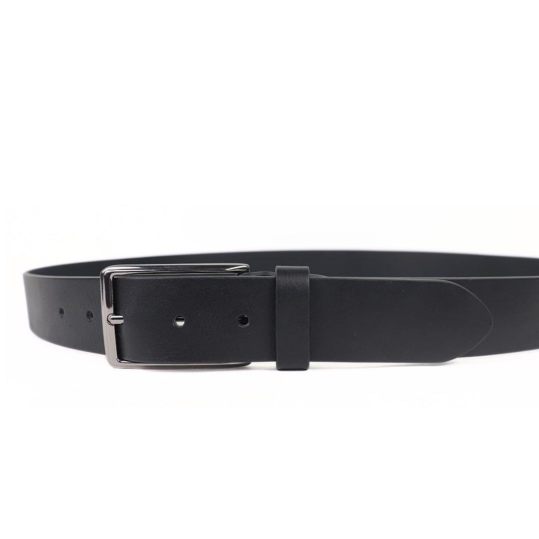 Milano Black Men's Belt 35mm - Italian Full Grain Leather