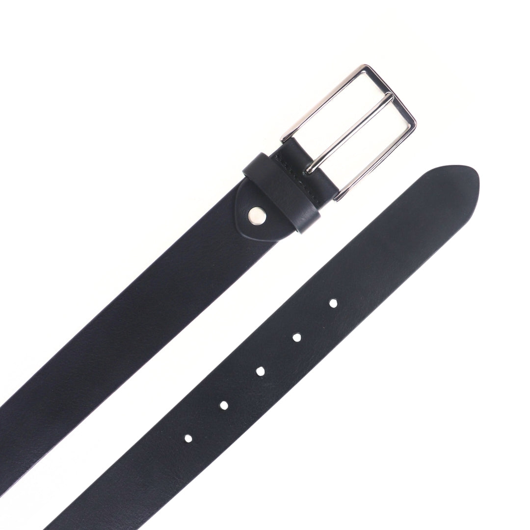 Milano Black Men's Belt 35mm - Italian Full Grain Leather