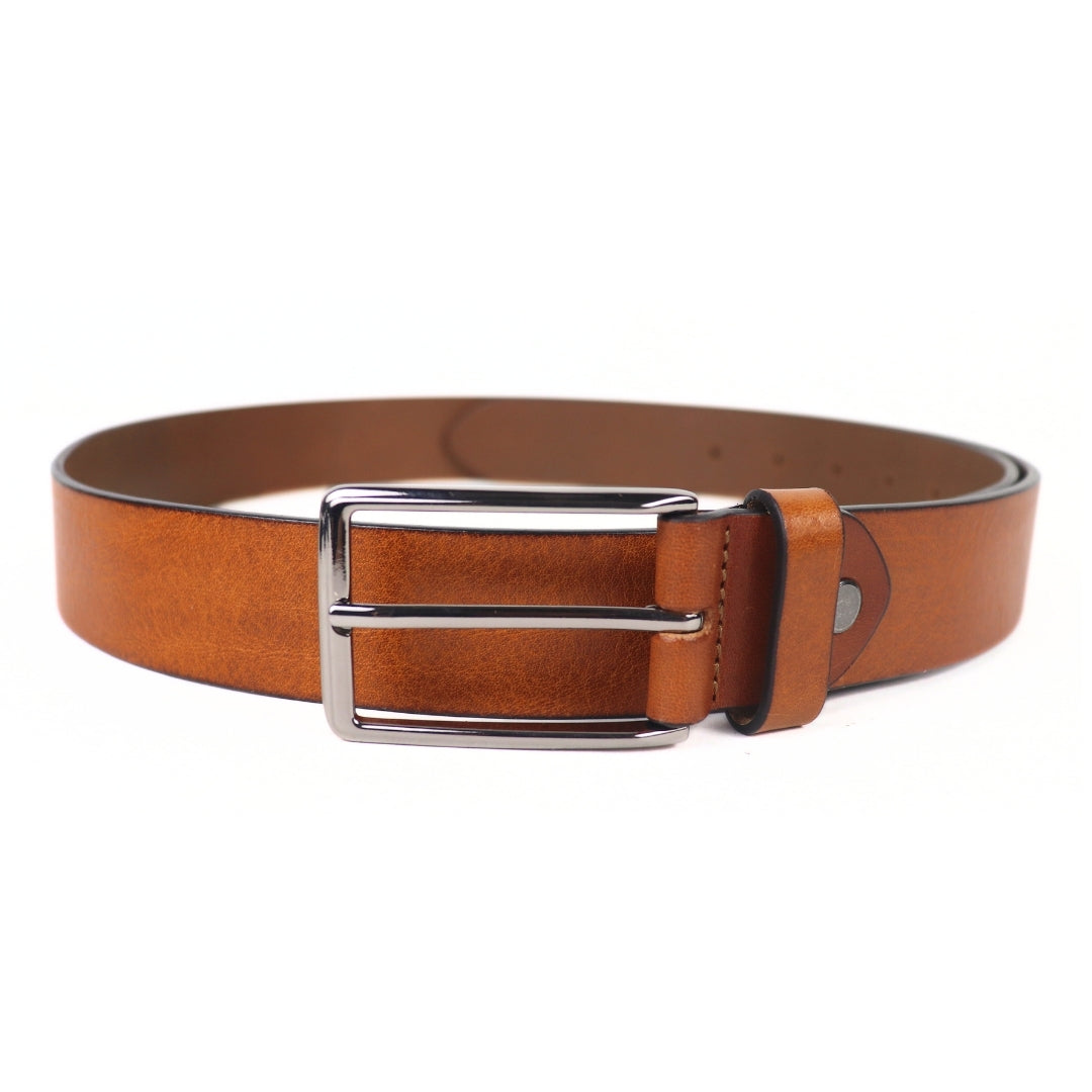 Amber Tan Men's Belt 35mm - Italian Full Grain Leather