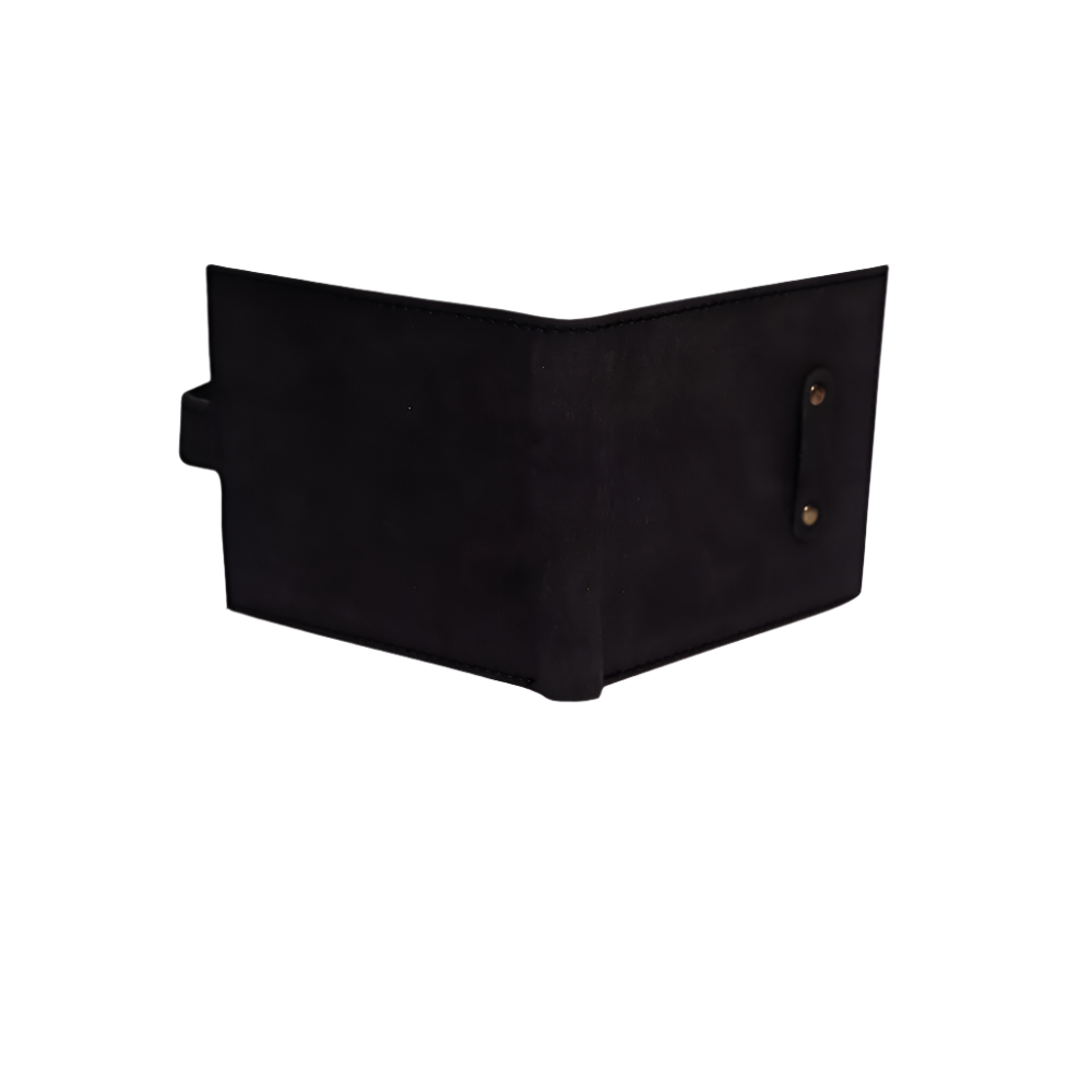 Loop Lock Dust Black Wallet Full Grain Leather