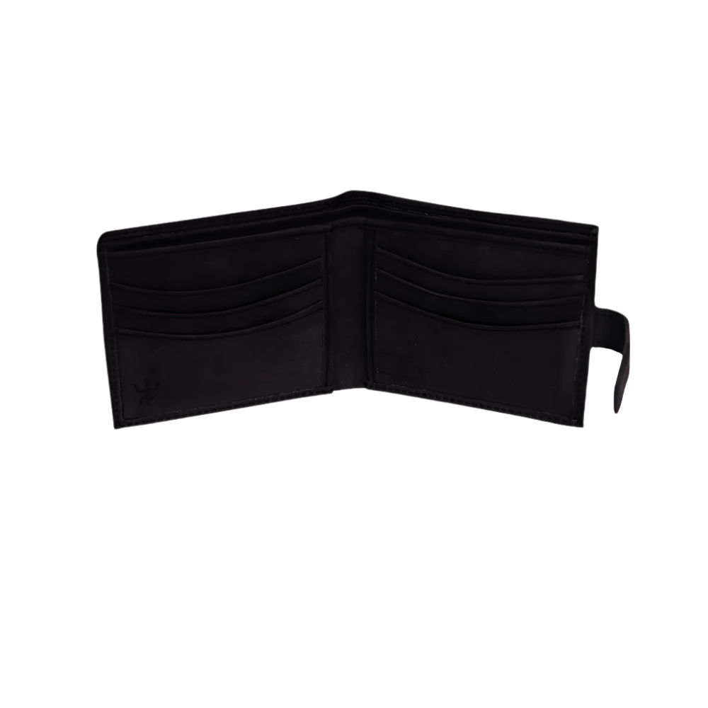 Loop Lock Dust Black Wallet Full Grain Leather