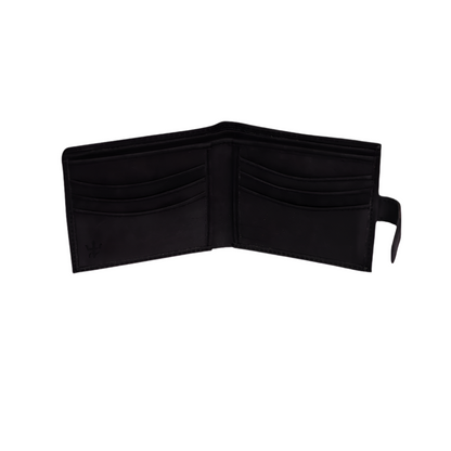 Loop Lock Dust Black Wallet Full Grain Leather