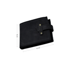 Loop Lock Dust Black Wallet Full Grain Leather