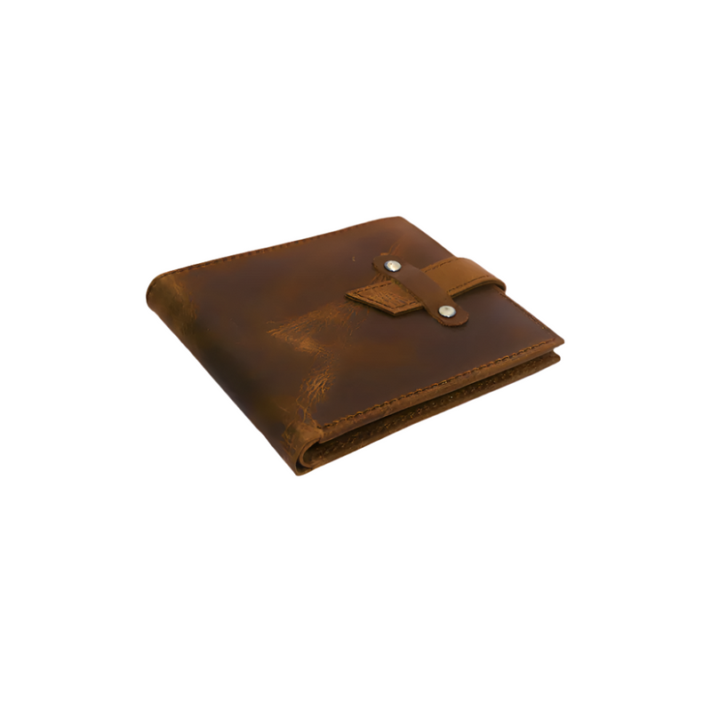 Loop Lock Oil Brown Wallet Full Grain Leather