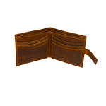 Loop Lock Oil Brown Wallet Full Grain Leather