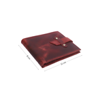 Loop Lock Oil Cherry Wallet Full Grain Leather