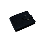 Loop Lock Saffiano Black Full Grain Leather Wallet