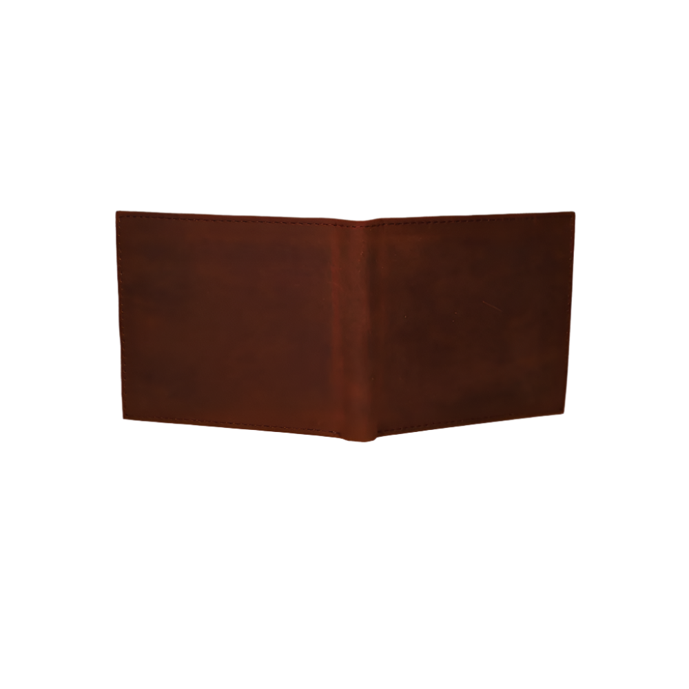 Minimal Bi-Fold Dust Brown Wallet Full Grain Leather