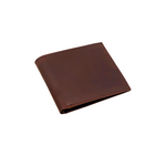 Minimal Bi-Fold Dust Brown Wallet Full Grain Leather