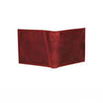 Minimal Bi-Fold Oil Cherry Full Grain Leather Wallet