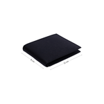 Minimal Bi-Fold Saffiano Black Full Grain Leather Wallet