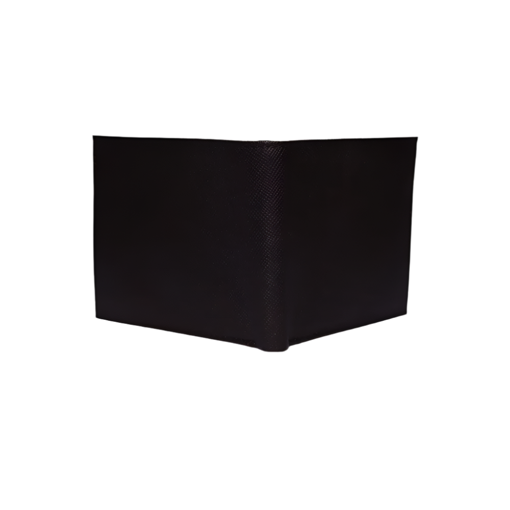 Minimal Bi-Fold Saffiano Sable Full Grain Leather Wallet