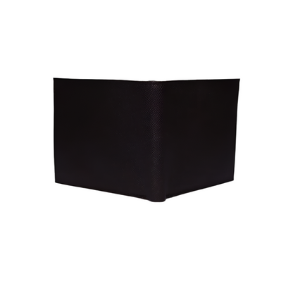 Minimal Bi-Fold Saffiano Sable Full Grain Leather Wallet