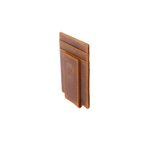 Slim Money Clipper Tan Brown Wallet