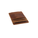 Slim Money Clipper Oil Brown Wallet