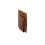 Slim Money Clipper Oil Brown Wallet