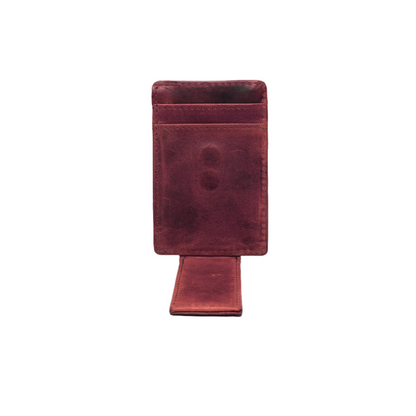 Slim Money Clipper Oil Cherry Wallet