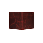 Standing Bi-Fold Dust Cherry Full Grain Leather Wallet