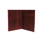 Standing Bi-Fold Oil Cherry Full Grain Leather Wallet